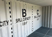 20 voet open zijcontainer met retentietank