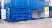 40ft High Cube-container met zijdeur (HCSD) blauw