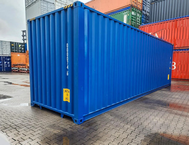 30 voet hoge kubus zeecontainer – IICL-standaard blauw