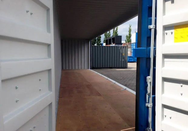 40ft High Cube-container met zijdeur (HCSD) blauw