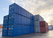 40ft High Cube-container met zijdeur (HCSD) blauw
