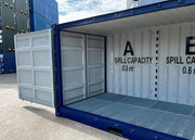 20 voet open zijcontainer met retentietank