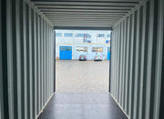 20 voet hoge kubus zeecontainer grijs