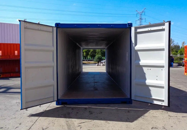 40 voet dubbele deur (DD) zeecontainer blauw