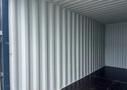 20 voet hoge kubus zeecontainer grijs