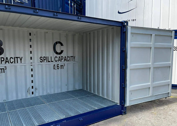 20 voet open zijcontainer met retentietank