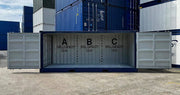 20 voet open zijcontainer met retentietank