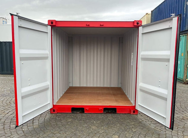 8 voet zeecontainer – IICL-standaard rood