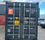 20 voet hoge kubus zeecontainer grijs