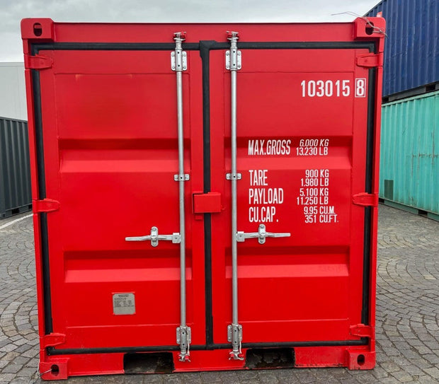 8 voet zeecontainer – IICL-standaard rood