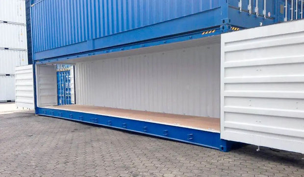 40ft High Cube-container met zijdeur (HCSD) blauw