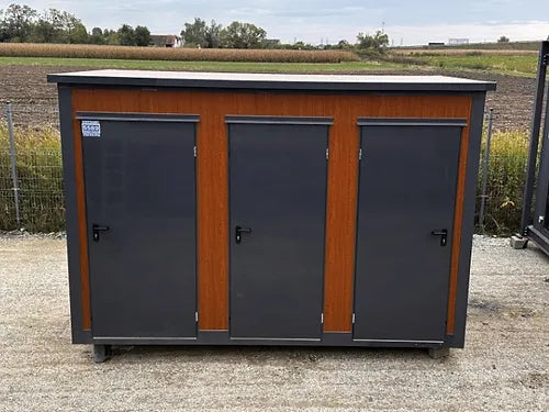 Sanitair container paviljoen type met drievoudige cabine (Ref: S2103)