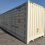 Topklasse zeecontainer van 40 voet, open aan de zijkanten