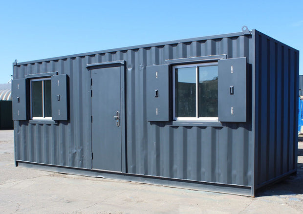 20ft kantoorcontainer met 2 ramen (Ref:1096)