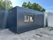 Container kantoor, keuken, WC en douche 6.00 x 2.43m
