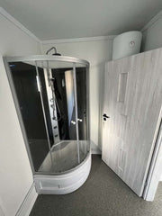 Container kantoor, keuken, WC en douche 6.00 x 2.43m