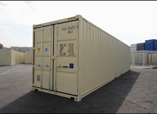40 voet HC maritieme container 1e reis dubbele deur
