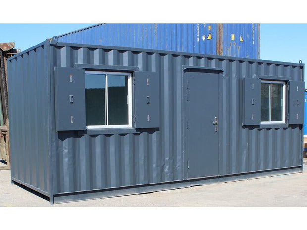 20ft kantoorcontainer met 2 ramen (Ref:1096)